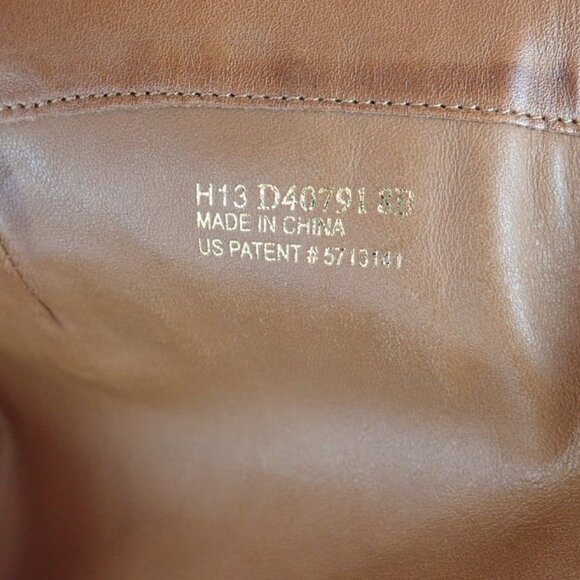 COLE HAAN DOVER Women's 8 B Brown Leather Designer Knee High Riding Boots - Picture 15 of 15